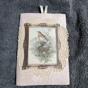 "Bird Nest"-Junk Journal, Soft Cover, 7in x 5in x .5in, 40 pages